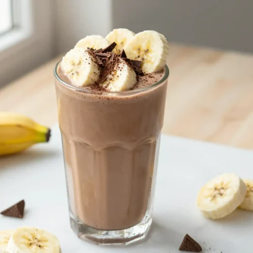 Easy 5-Ingredient Chocolate Banana Smoothie Recipe