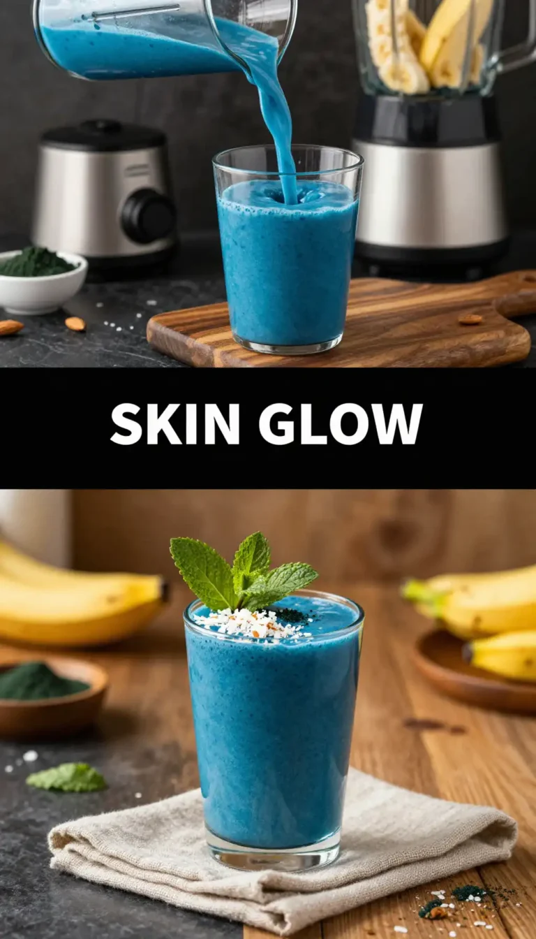 5-Minute Blue Spirulina Smoothie for Glowing Skin