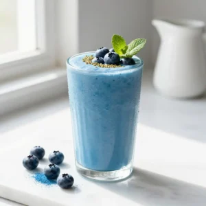 5-Minute Blue Spirulina Smoothie for Glowing Skin