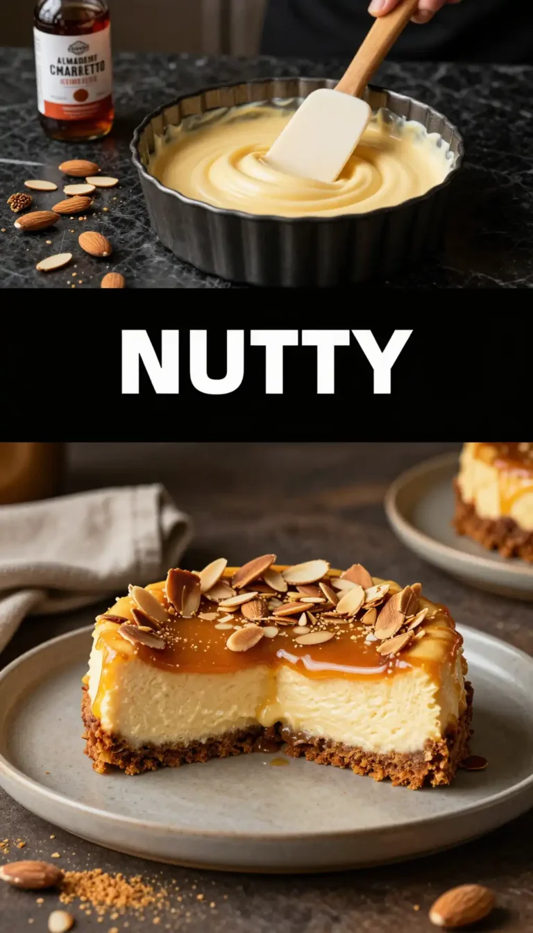 Almond Amaretto Style Cheesecake