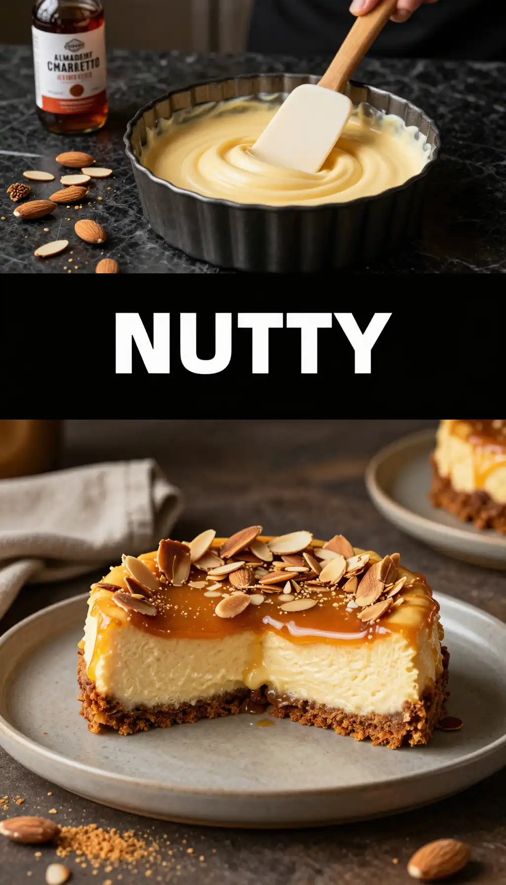 Almond Amaretto Style Cheesecake