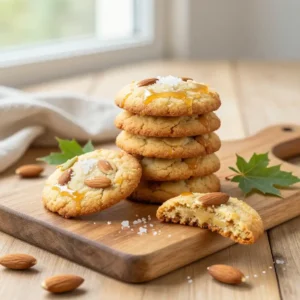 Chewy Almond Butter Maple Cookies | Vegan Treat