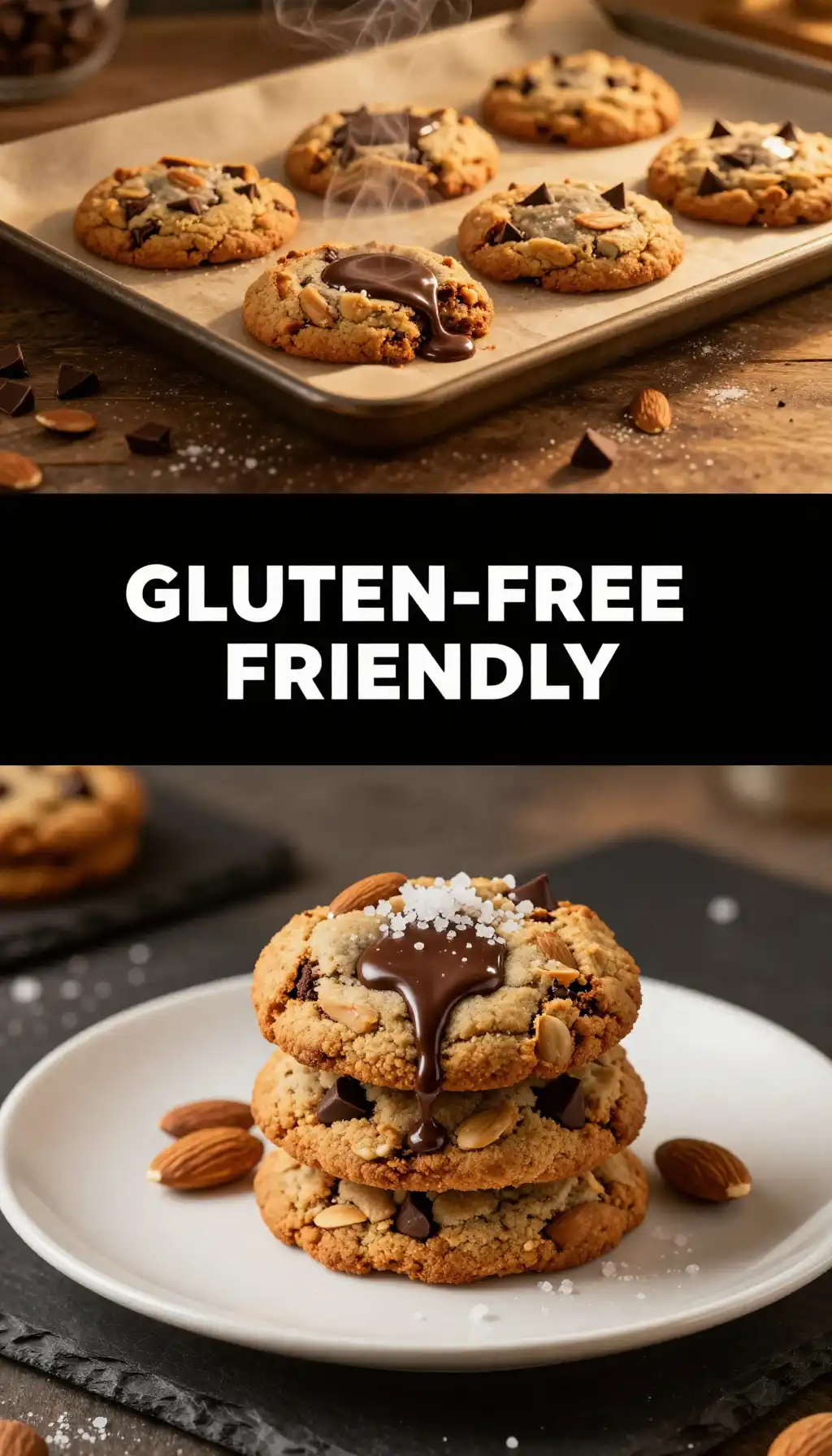 Almond Flour Chocolate Chip Cookies pinterest pin