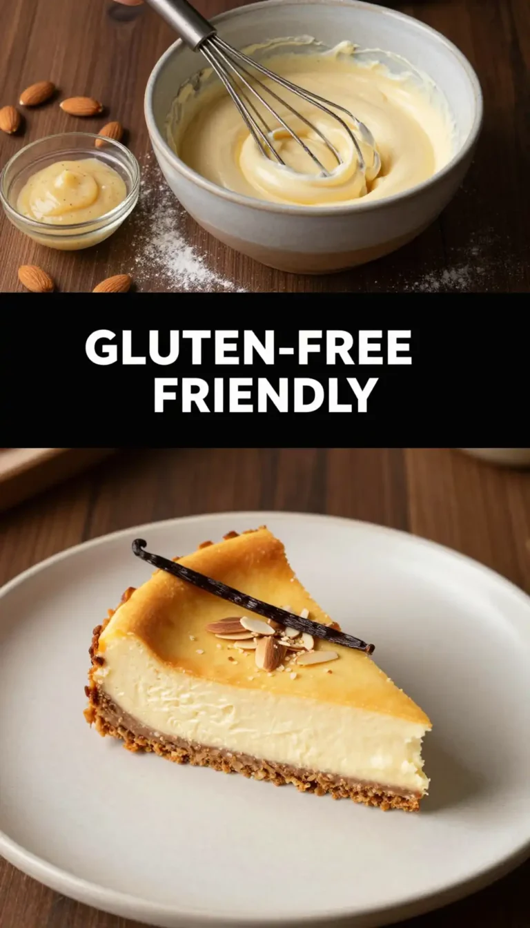 Almond Flour Crust Vanilla Cheesecake