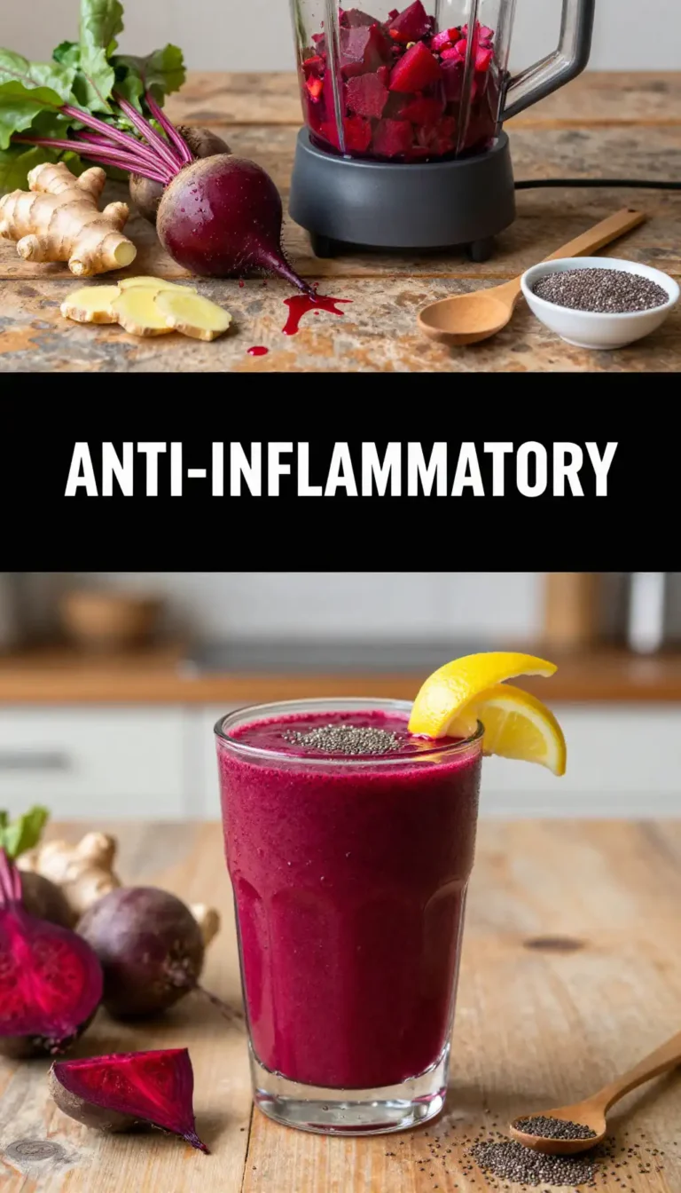 Anti-Inflammatory Ginger Beet Smoothie for Joint Pain