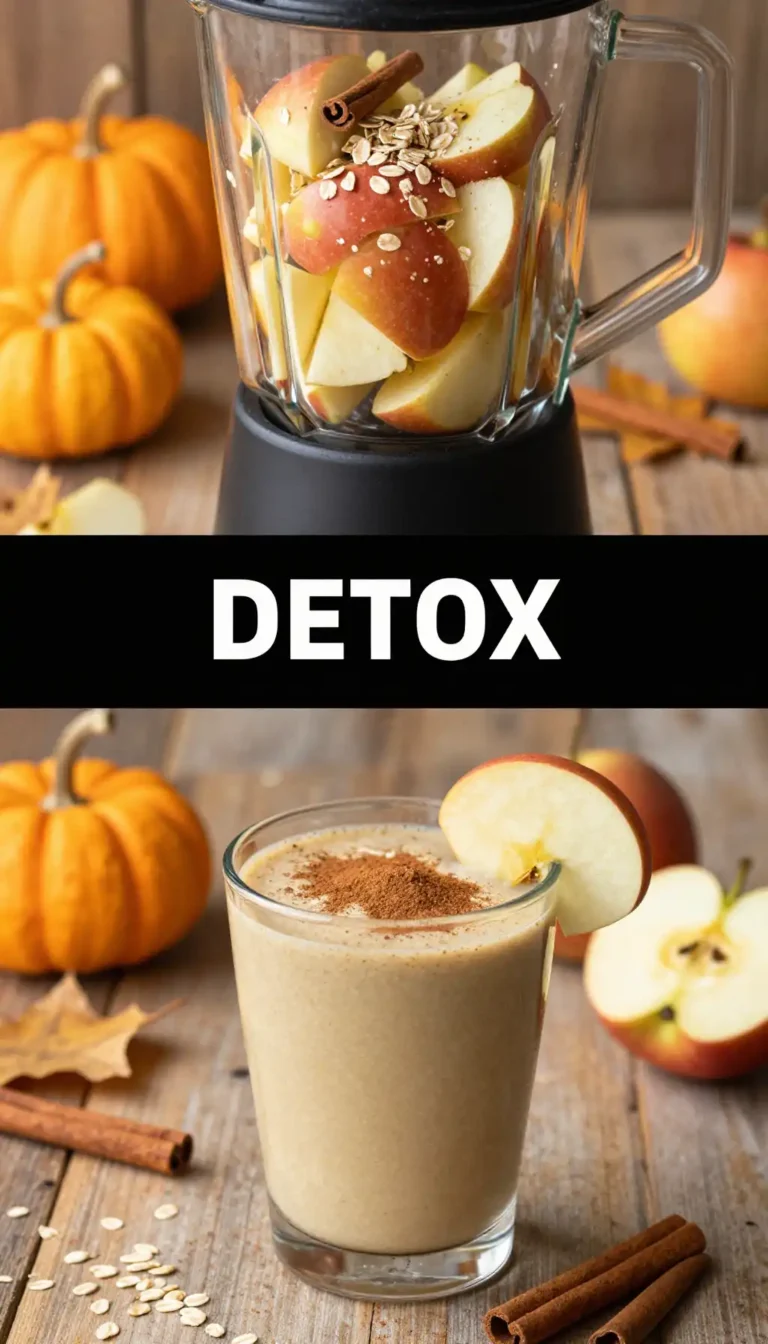 Apple Cinnamon Detox Smoothie for Fall Cleanse