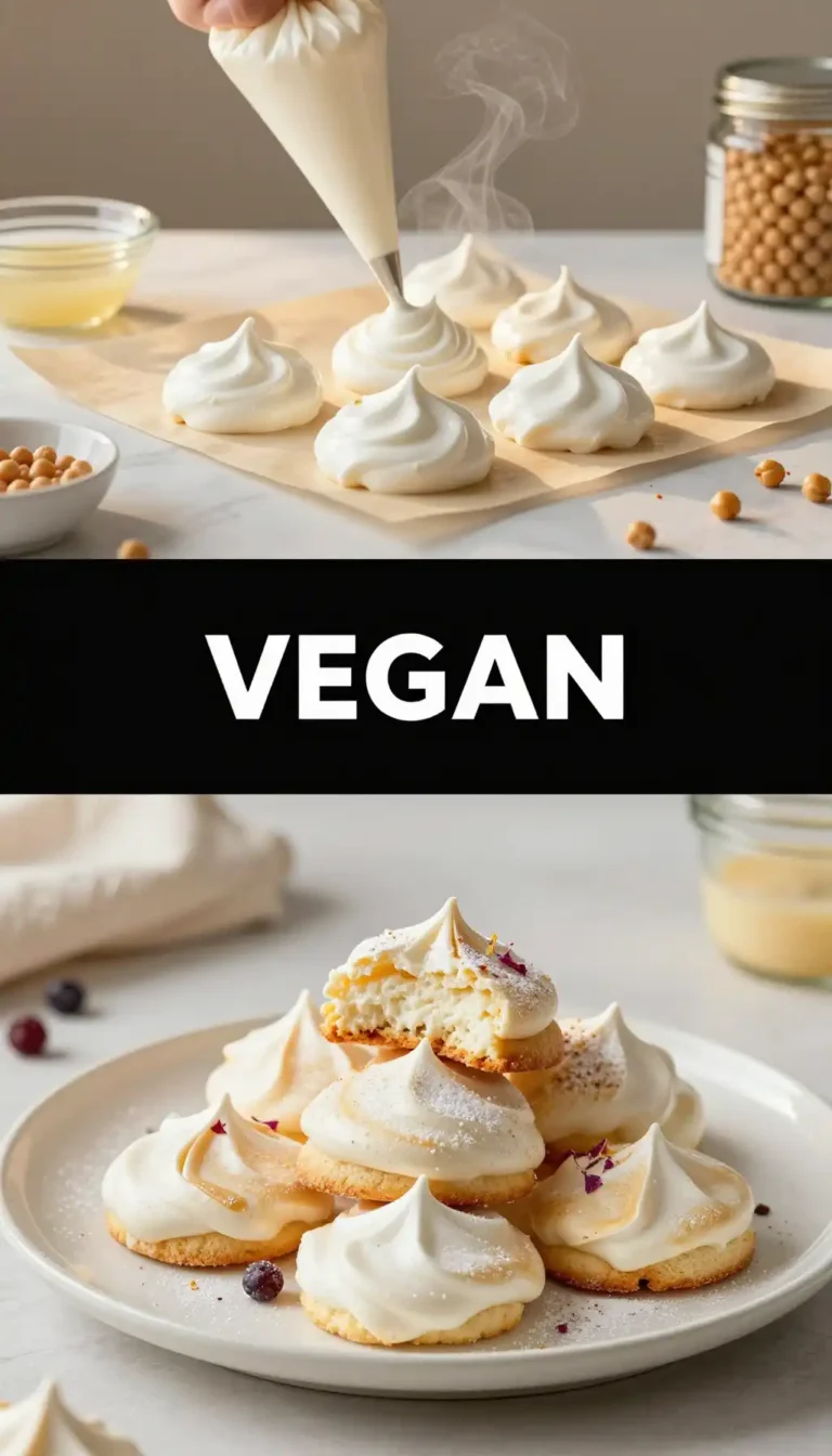 Aquafaba Meringue Cookies