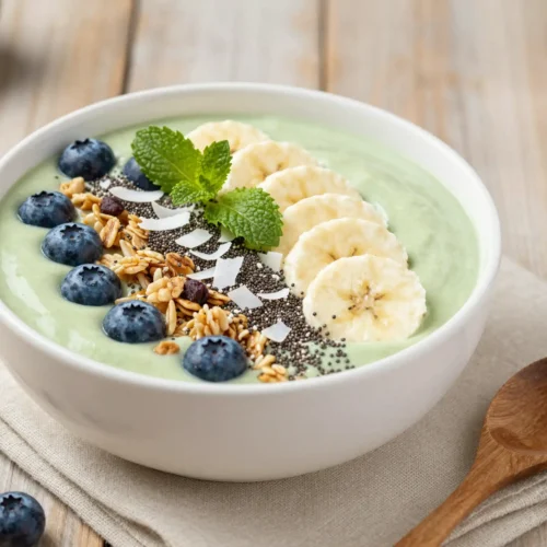 Creamy Avocado Blueberry Smoothie Bowl Recipe - Breakfast