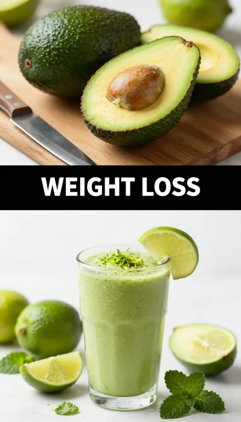 Avocado Lime Smoothie for Keto-Friendly Snack