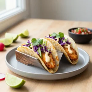 Crispy Baja Fish Tacos with Zesty Lime Slaw Recipe
