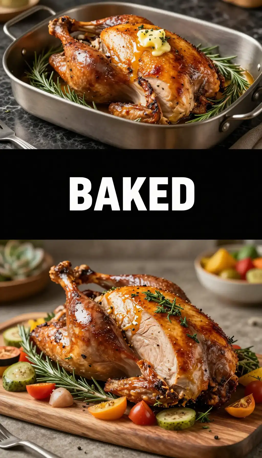 Baked Turkey Breast with Herb Butter Rub