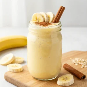 Healthy Banana Cinnamon Smoothie for Blood Sugar Balance
