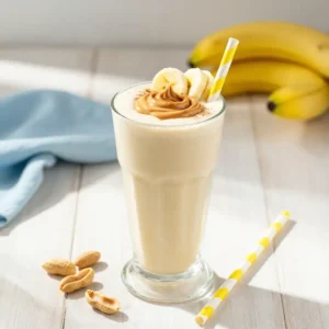 Healthy Banana Peanut Butter Smoothie for Kids