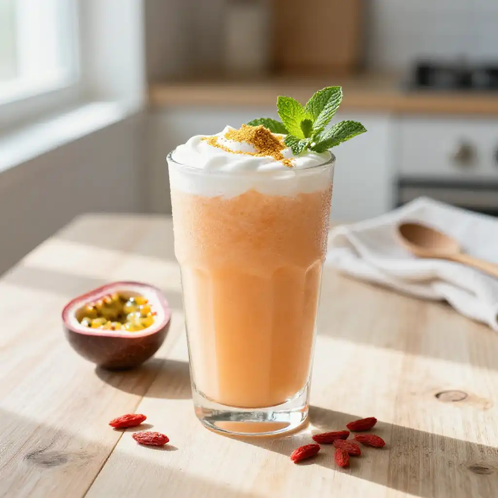 Baobab Vitamin C Smoothie for Immunity Support plated dish