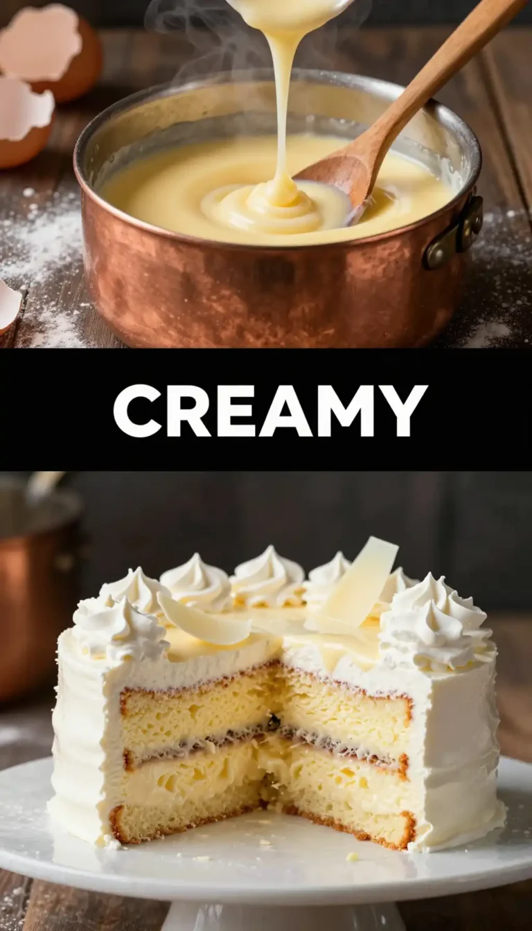 Bavarian Cream Filled Layer Cake