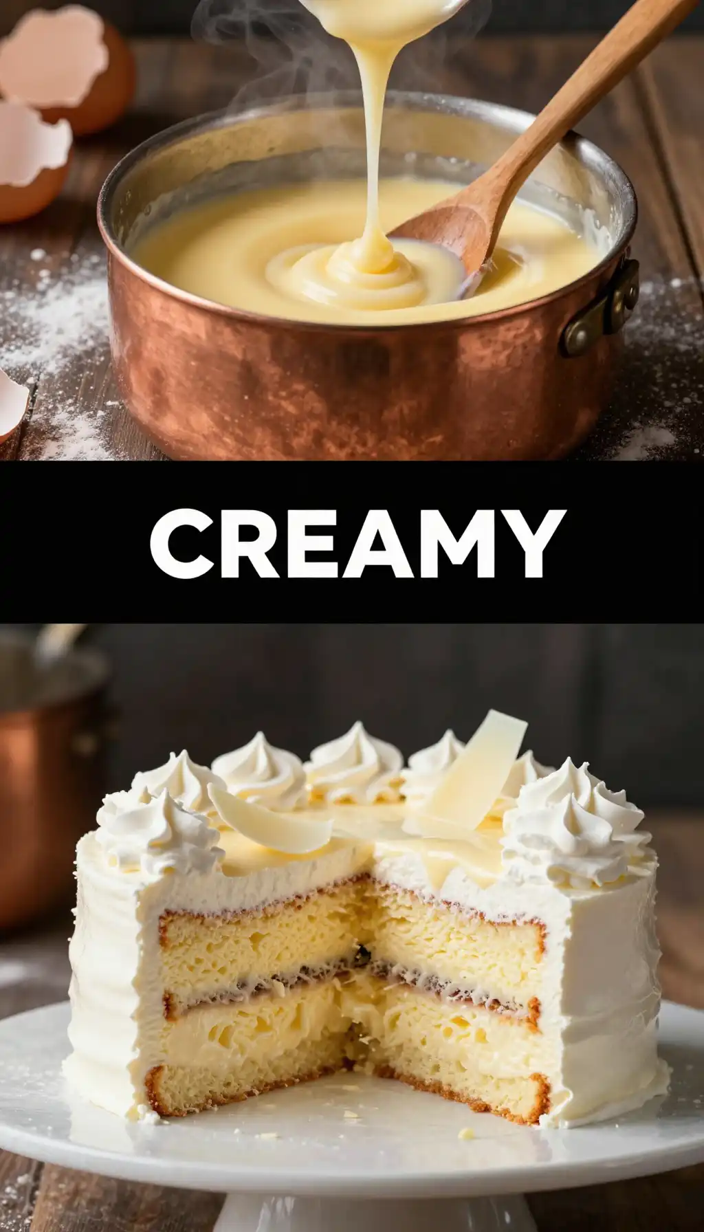Bavarian Cream Filled Layer Cake