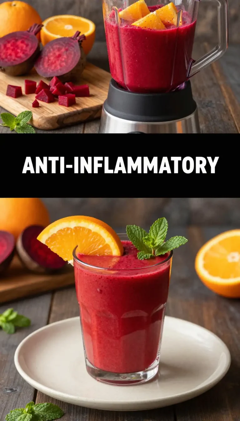 Beet Orange Smoothie for Blood Pressure Support