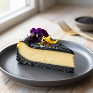 Japanese Black Sesame Yuzu Cheesecake Recipe