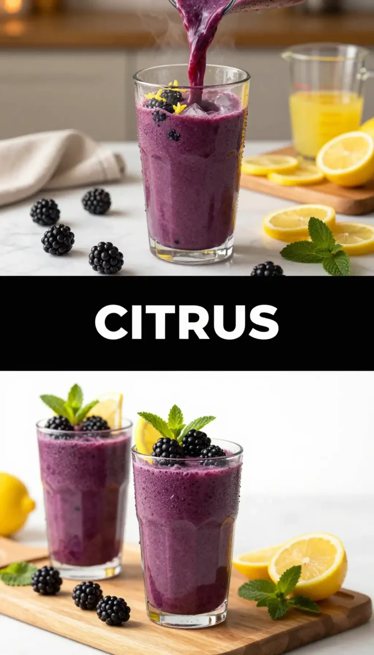 Blackberry Lemon Smoothie for Morning Brightness