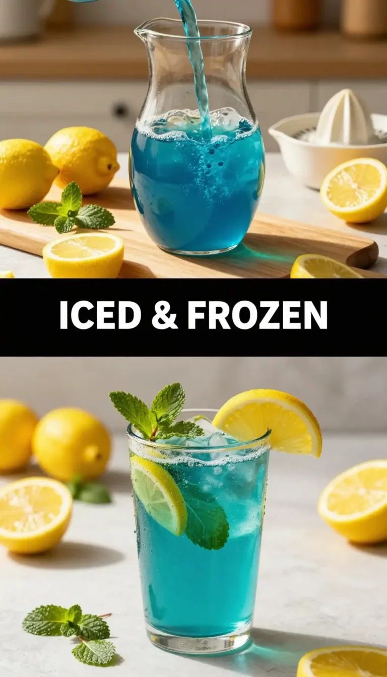 Blue Spirulina Lemonade for Instagram Photos