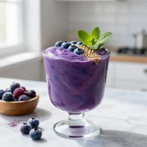 Blueberry Açaí Smoothie for Glowing Skin
