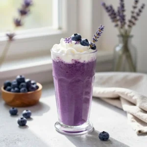 Blueberry Lavender Smoothie: Stress Relief & Sleep