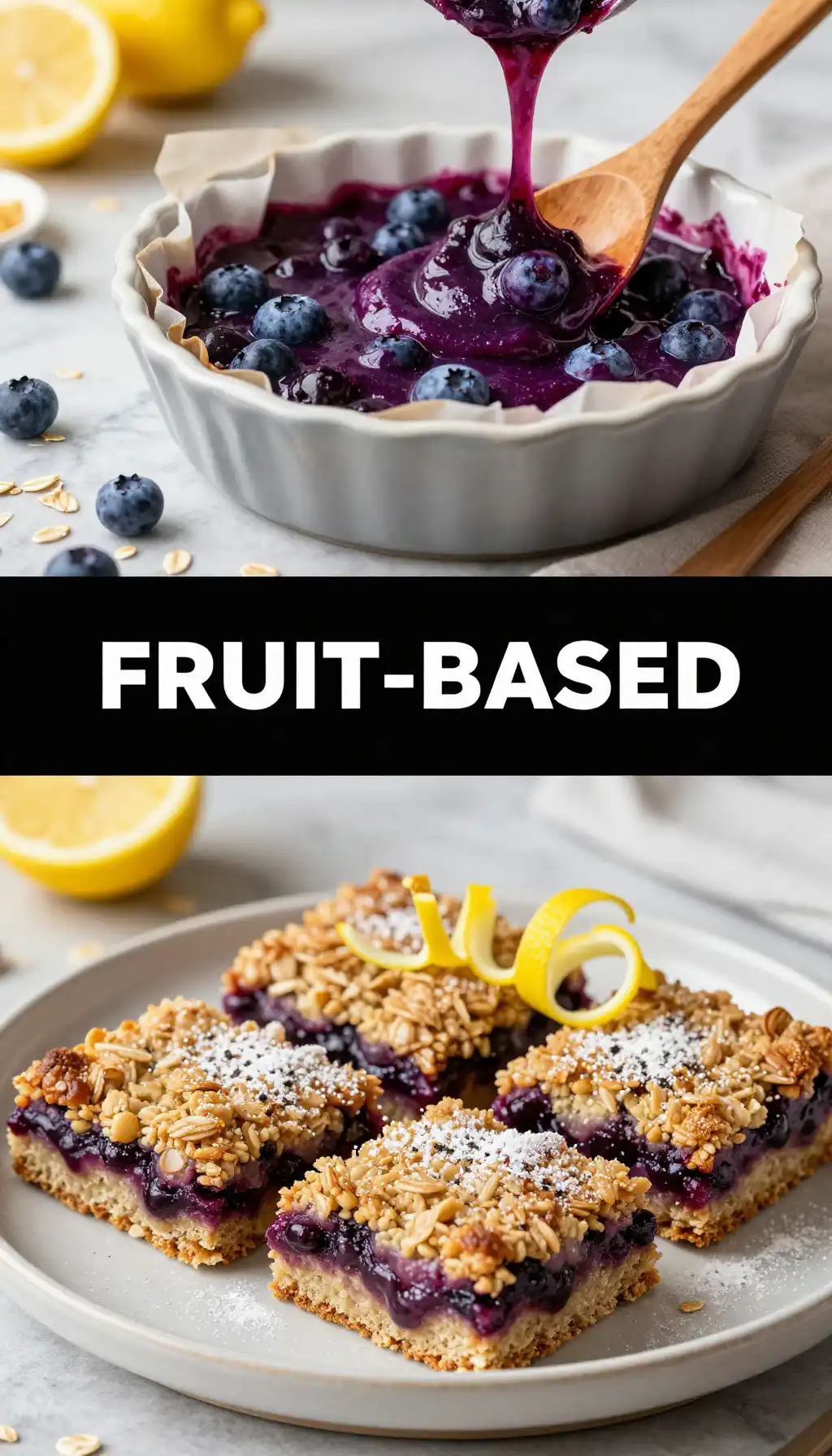 Blueberry Lemon Streusel Bars