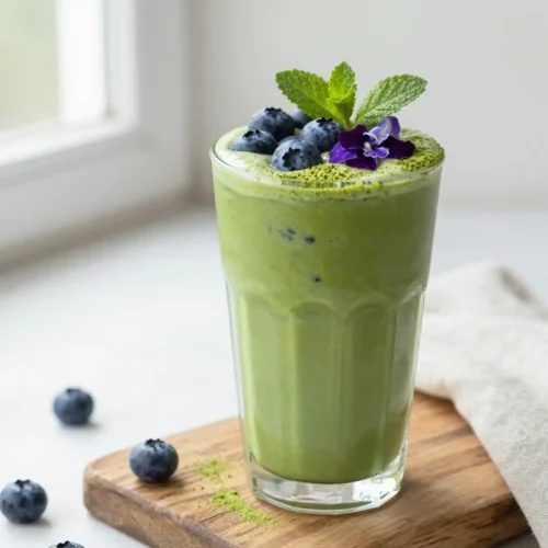 Blueberry Matcha Smoothie: Double Antioxidant Boost