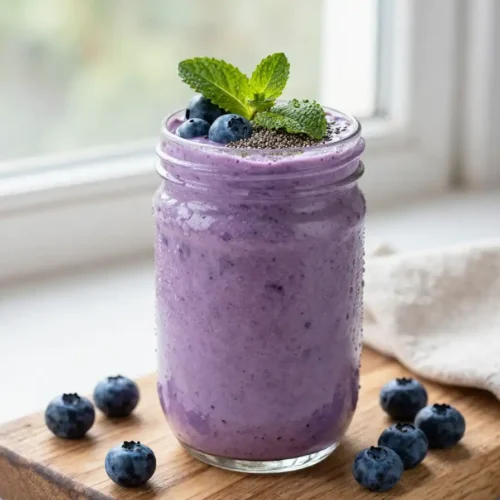 Easiest Blueberry Moringa Superfood Smoothie Recipe
