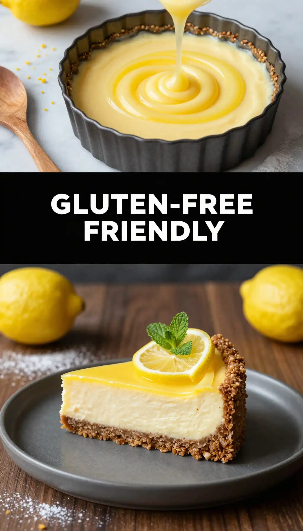 Buckwheat Crust And Lemon Cheesecake