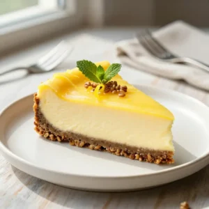 Gluten-Free Lemon Cheesecake with Hearty Buckwheat Crust