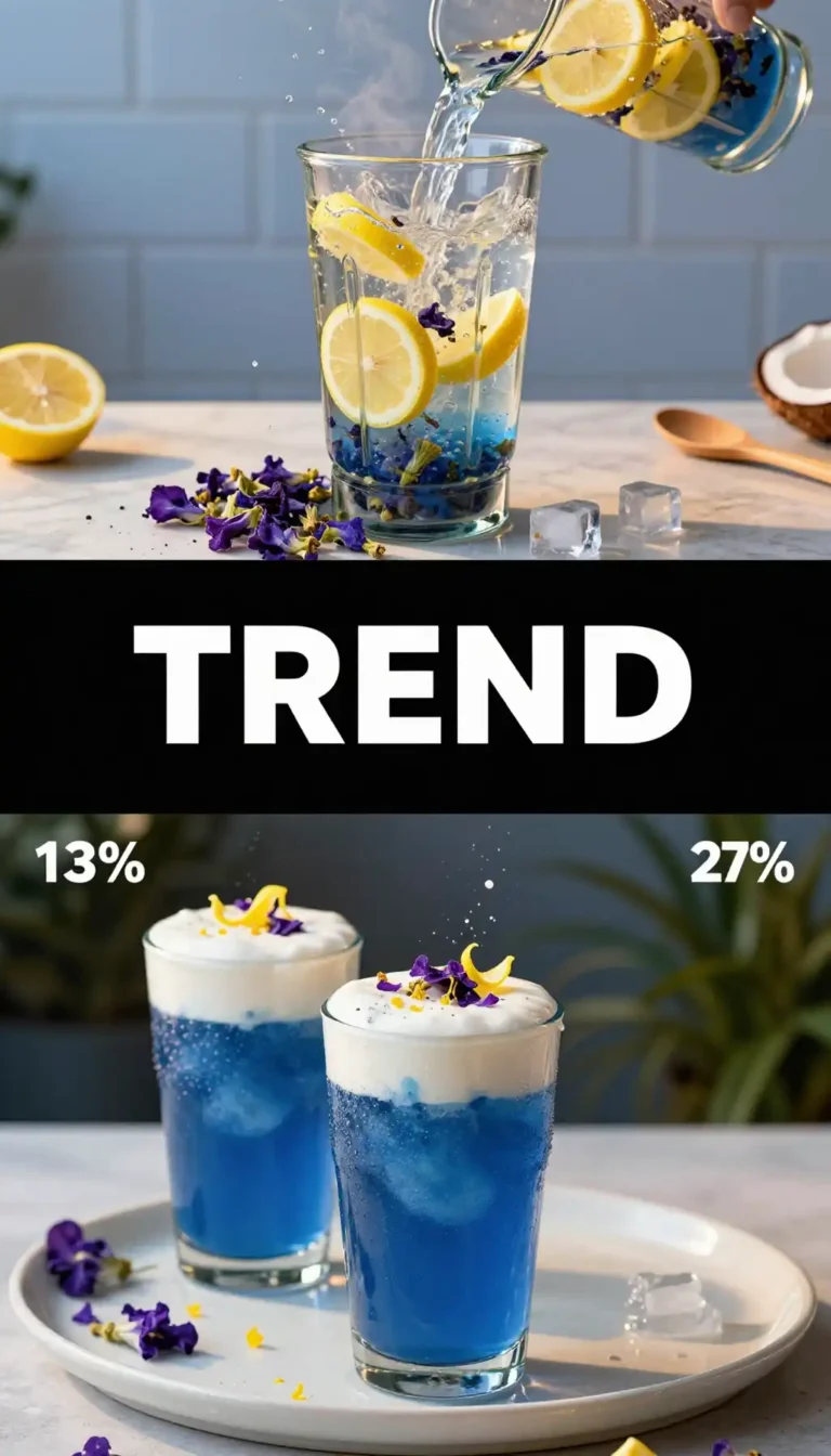 Butterfly Pea Flower Smoothie for Stunning Blue