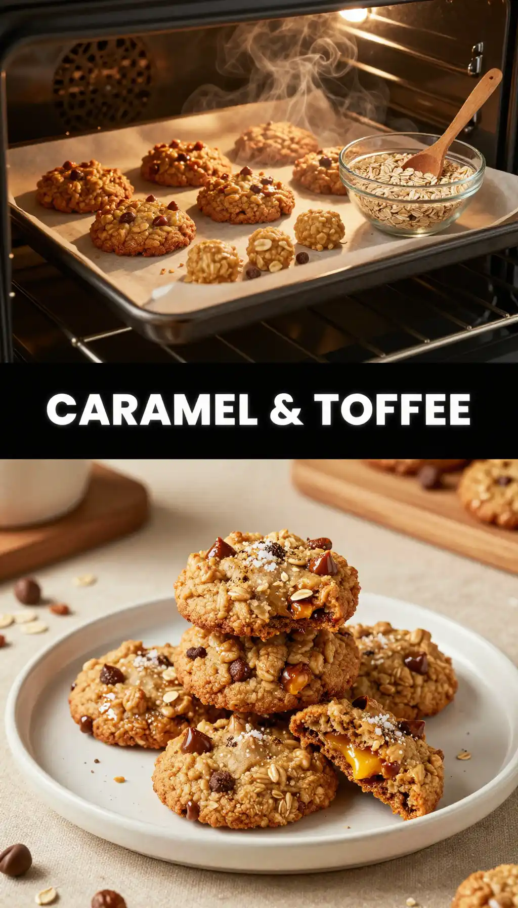 Butterscotch Oatmeal Cookies pinterest pin