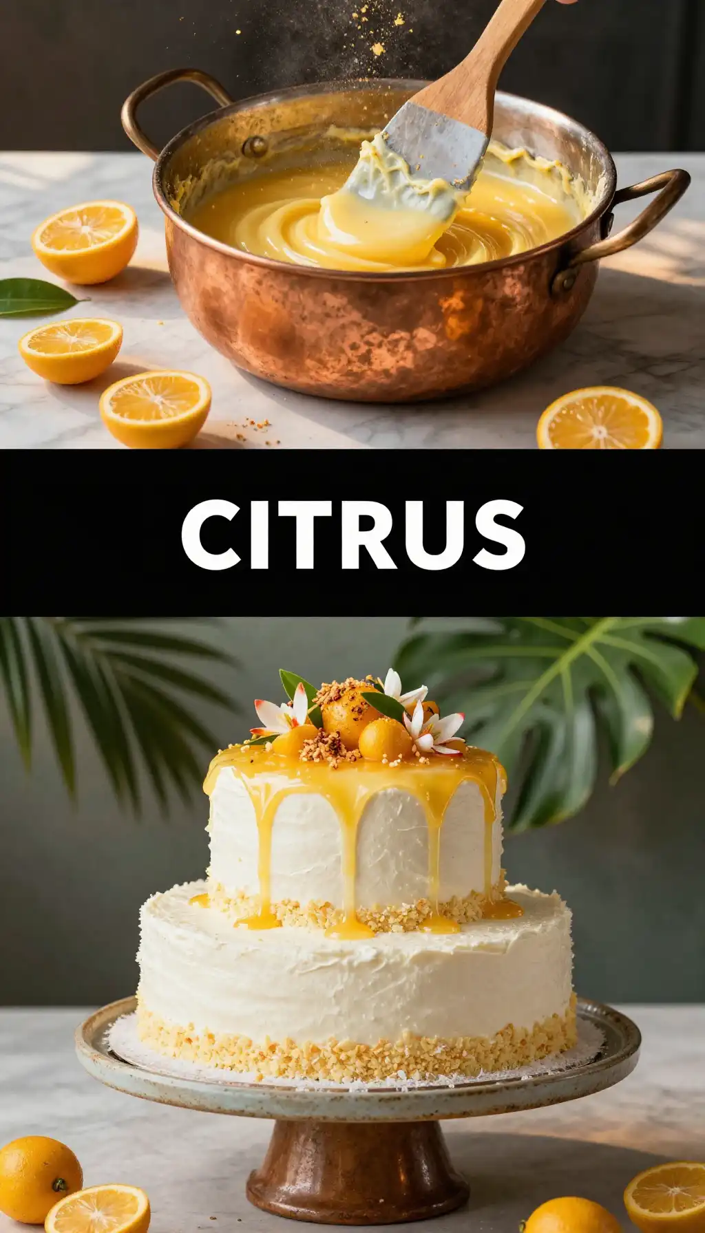 Calamansi and Coconut Layer Cake pinterest pin