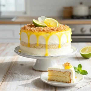 Tropical Calamansi Coconut Layer Cake Recipe
