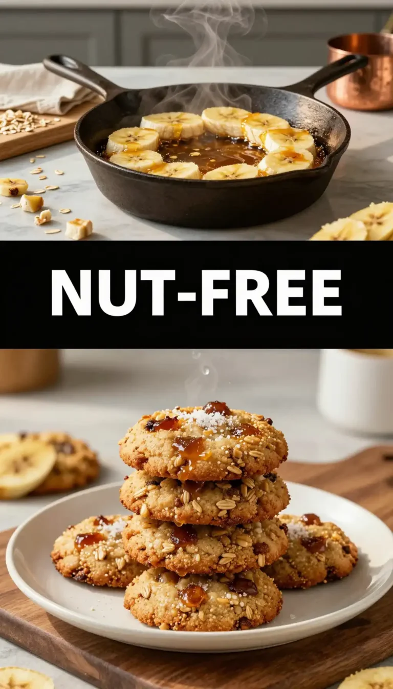 Caramelized Banana And Oat Cookies
