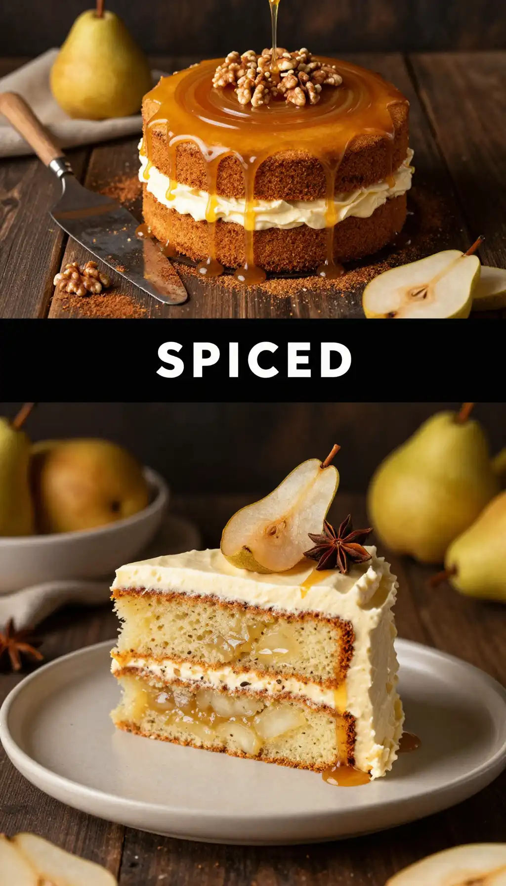Cardamom And Spiced Pear Layer Cake