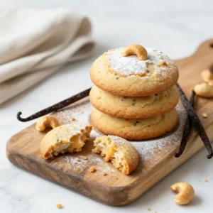 Gooey Cashew Butter Vanilla Cookies Recipe
