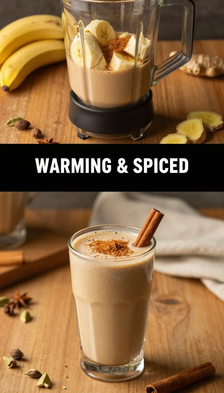 Chai Banana Smoothie for Warming Breakfast