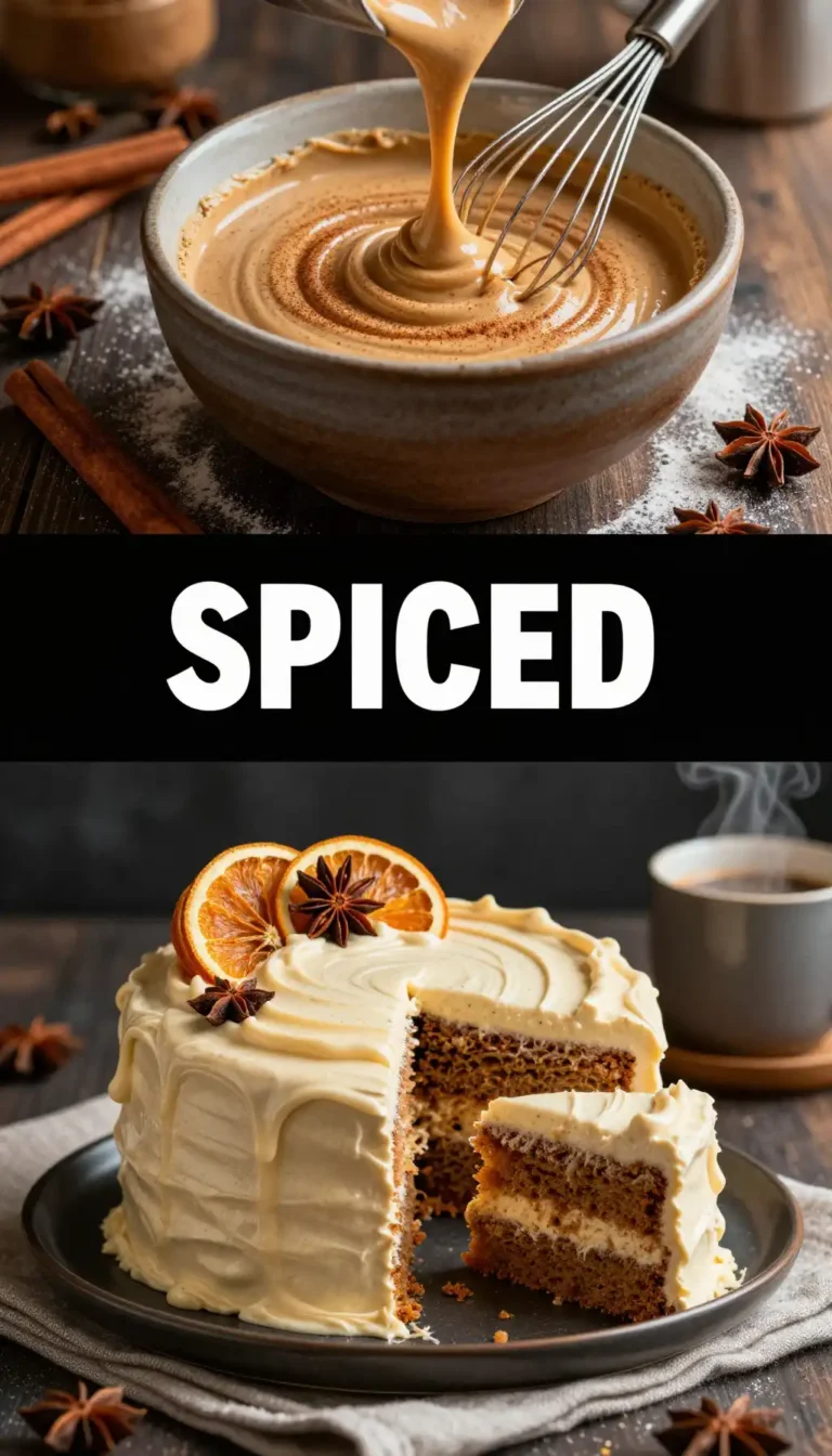 Chai Latte Spiced Cake With Vanilla Bean Frosting