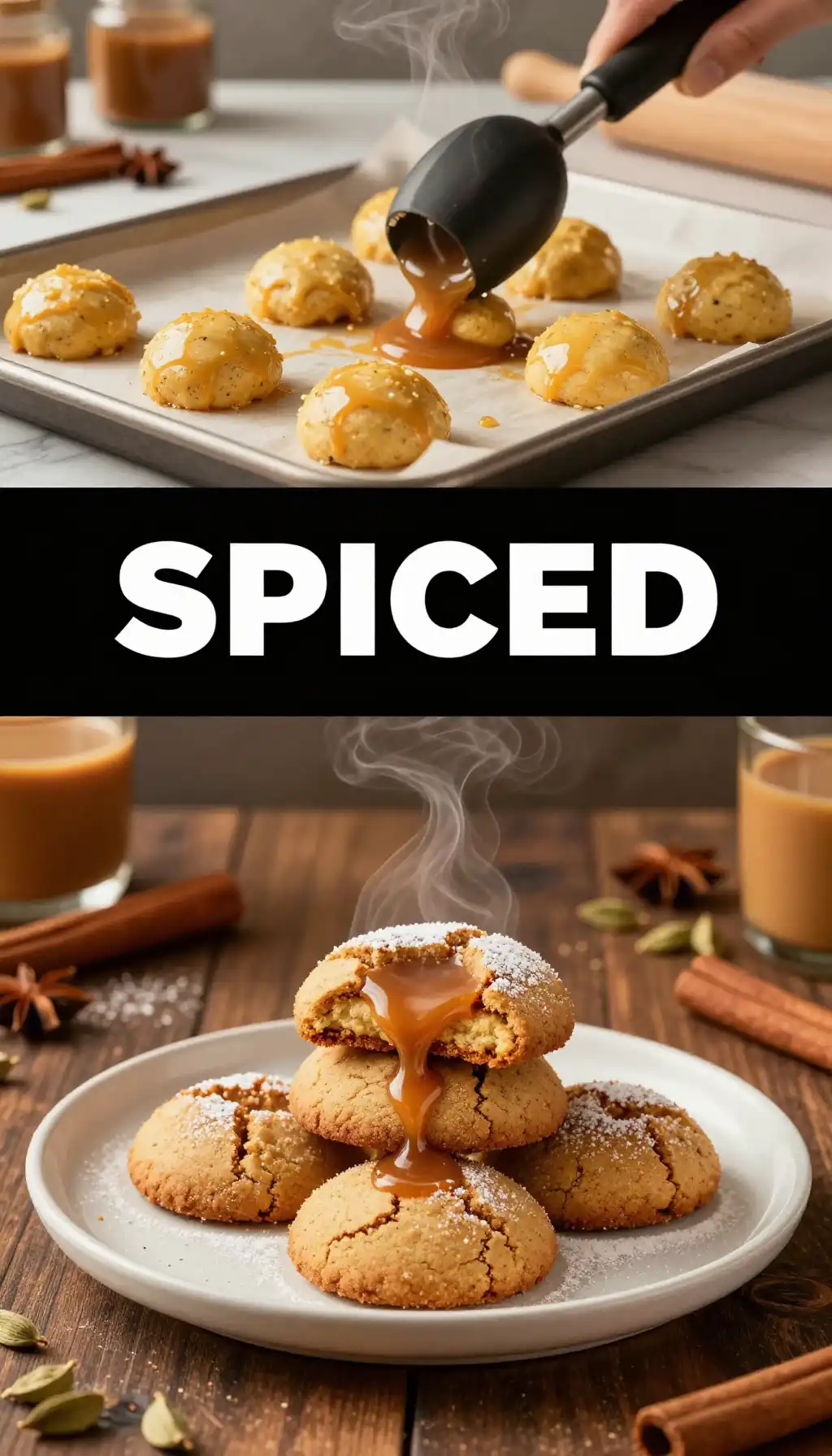 Chai Spiced Shortbread Cookies pinterest pin