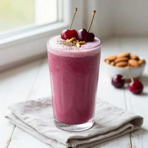 Cherry Almond Smoothie for Better Sleep
