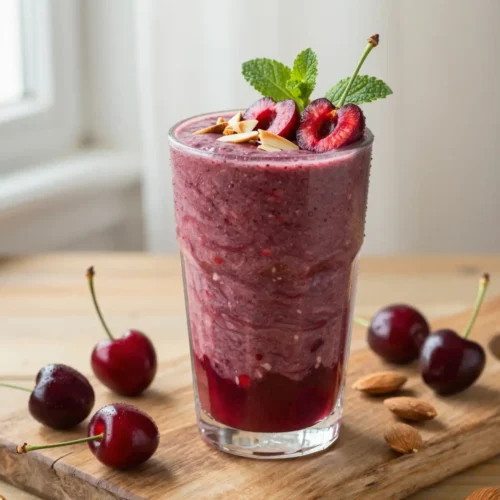 Cherry Almond Smoothie Recipe for Brain Health & Focus
