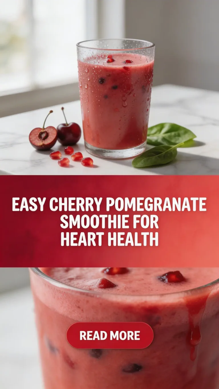 Cherry Pomegranate Smoothie for Heart Health