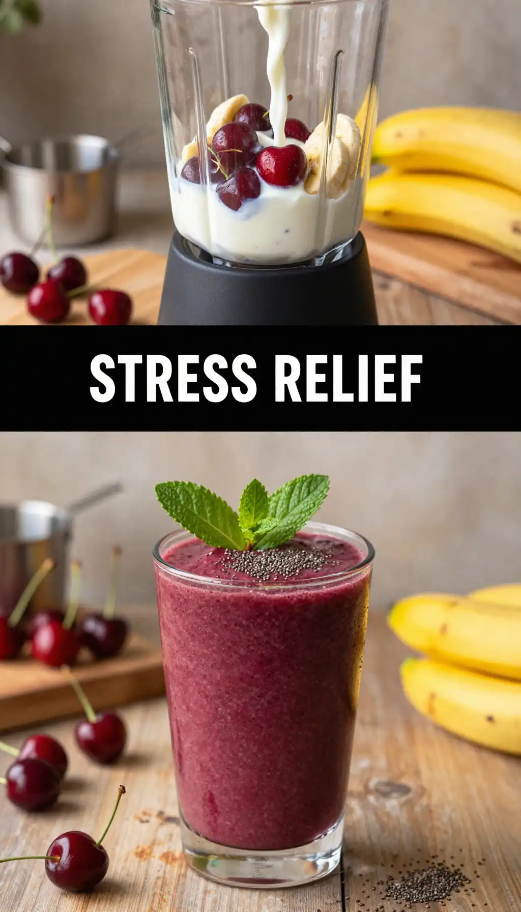 Cherry Tart Sleep Aid Smoothie with Magnesium