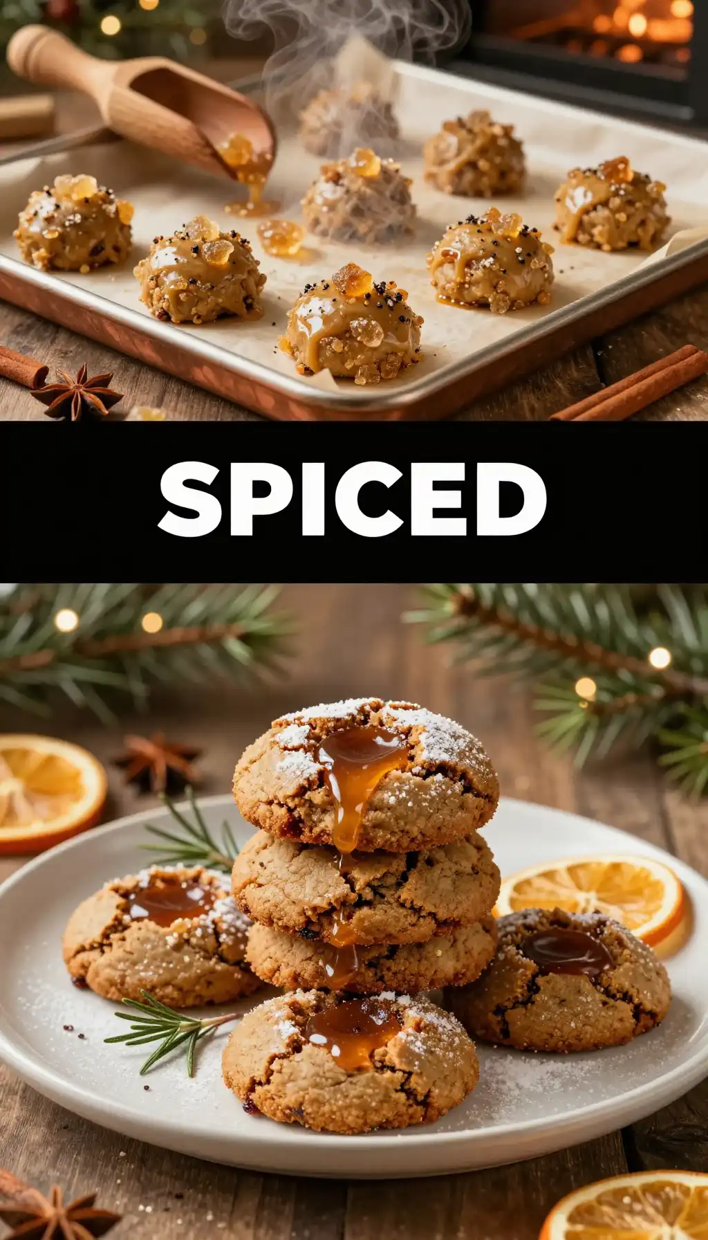 Chewy Ginger Molasses Cookies pinterest pin