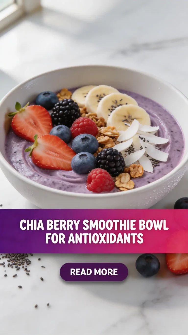 Chia Berry Smoothie Bowl for Antioxidants