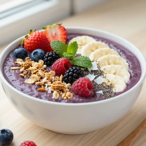 Easy Chia Berry Smoothie Bowl for Antioxidants