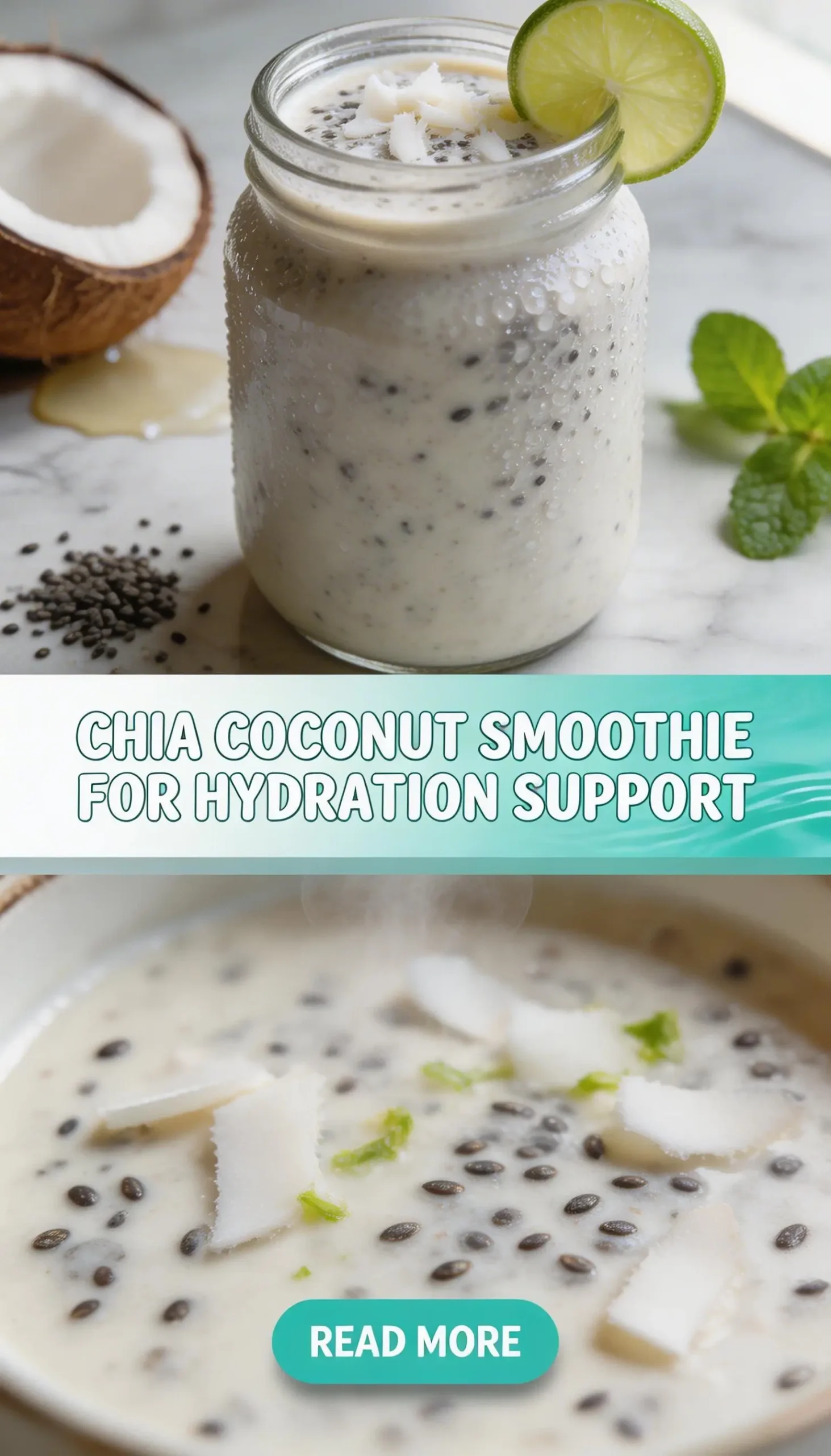 Chia Coconut Smoothie for Hydration Support
