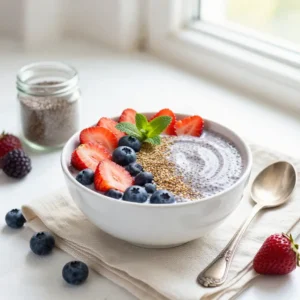 Chia Seed Pudding Smoothie Bowl for Weight Loss